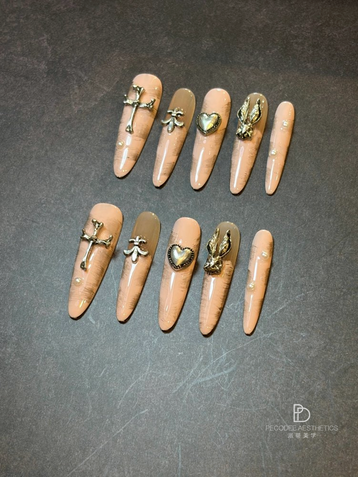 Antique Silver Tale press-on nails cover image