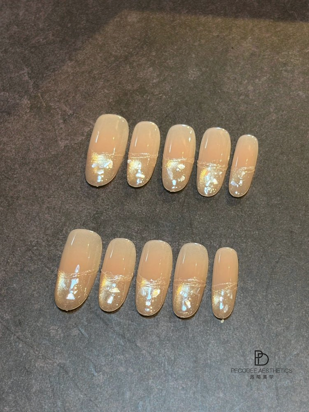 Gilded Mist press-on nails cover image