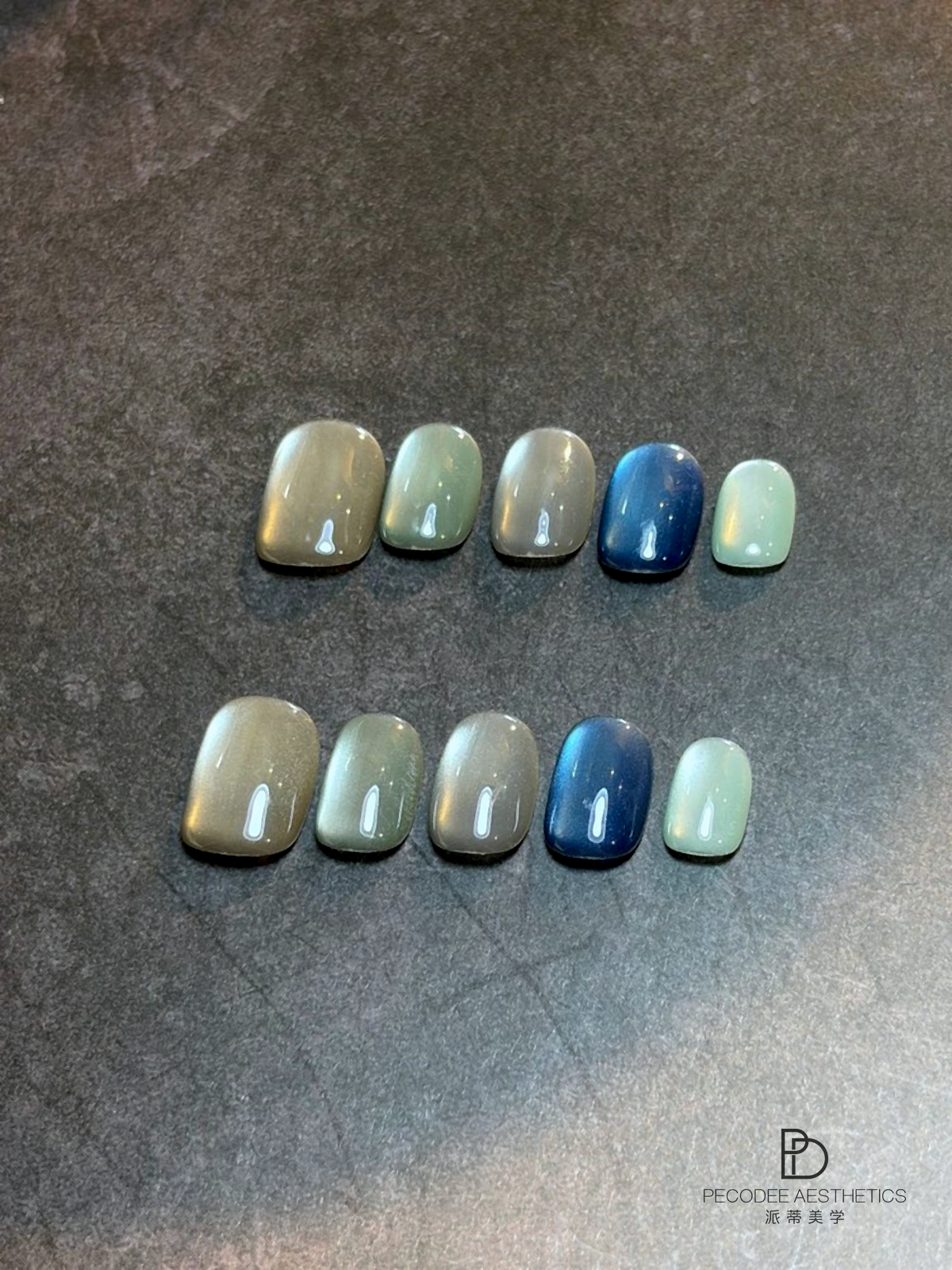 Ink Blue Haze press-on nails cover image