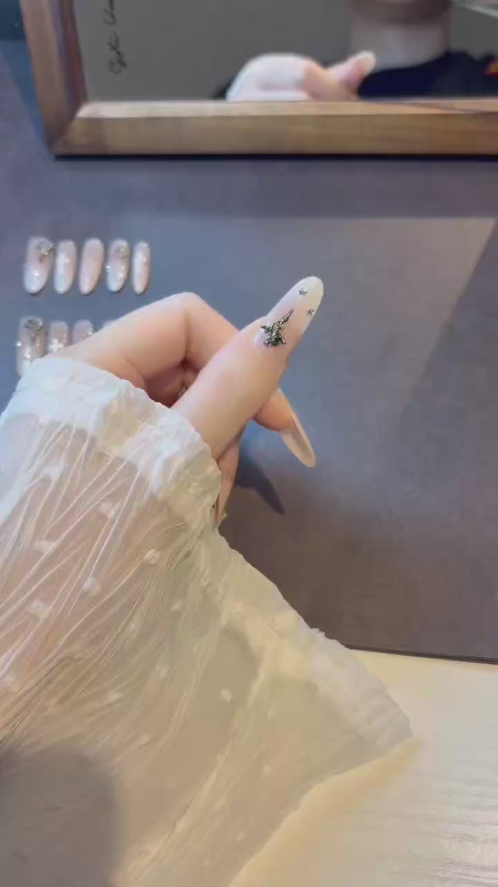 Rose Sacred Emblem press-on nails product video