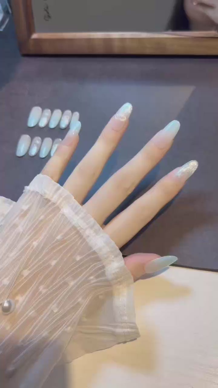 Icy Star Wish press-on nails product video
