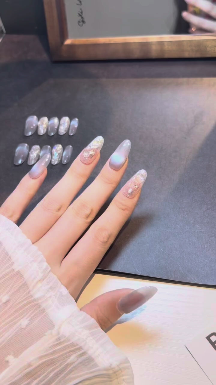 Mist Opal press-on nails product video