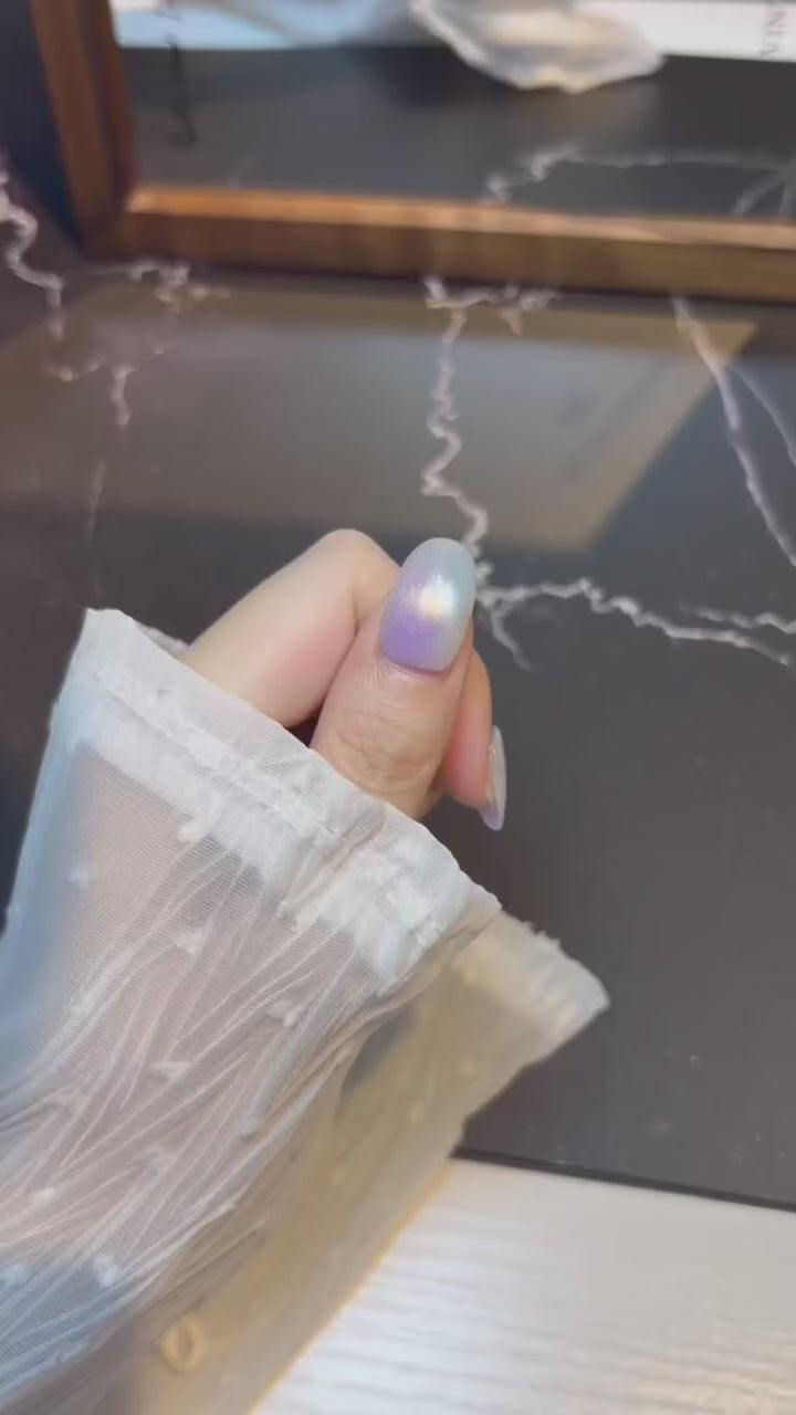 Iris Morning Haze press-on nails product video